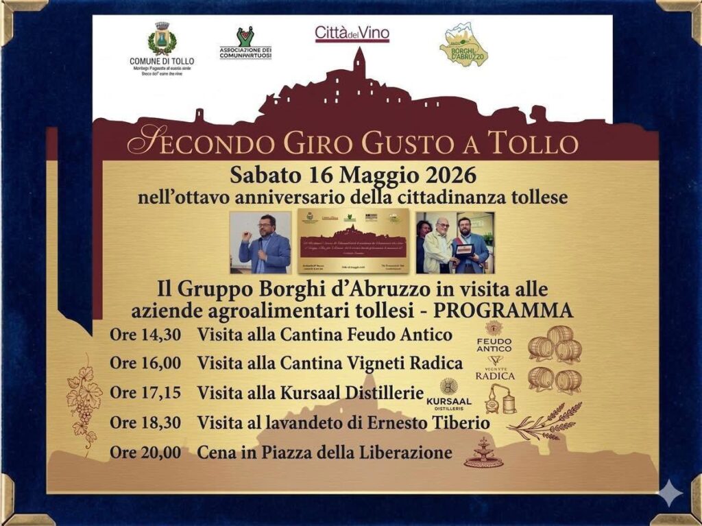 16 e 17 Maggio: le iniziative a Tollo whatsapp image 2026 05 05 at 13.25.59 (1)