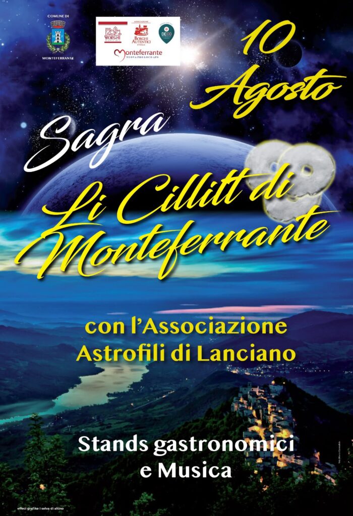Monteferrante celebra i suoi “Cillìt”: il 10 agosto torna la sagra tra tradizione, astronomia e sapori d’Abruzzo whatsapp image 2026 07 25 at 14.49.53