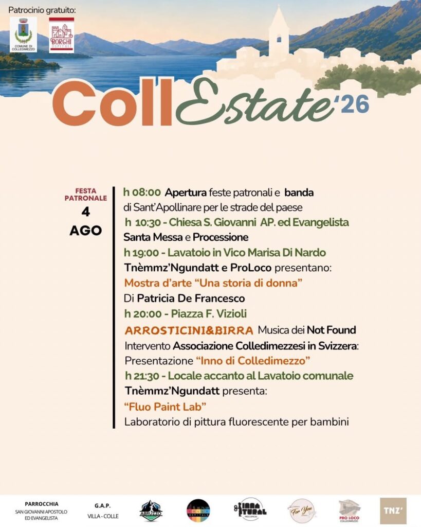 Colledimezzo accende l'estate: due settimane di eventi tra lago, tradizioni e comunità con “CollEstate ’26” coll 3