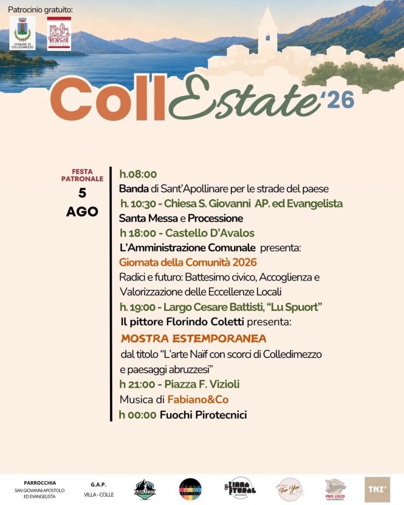 Colledimezzo accende l'estate: due settimane di eventi tra lago, tradizioni e comunità con “CollEstate ’26” coll4